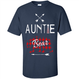 Aunt Shirt Buffalo Plaid Family Camp Bear Tee - Shirt