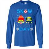 Snow Day Shirt For Boston Red Sox Vs Minion Fans pingpong
