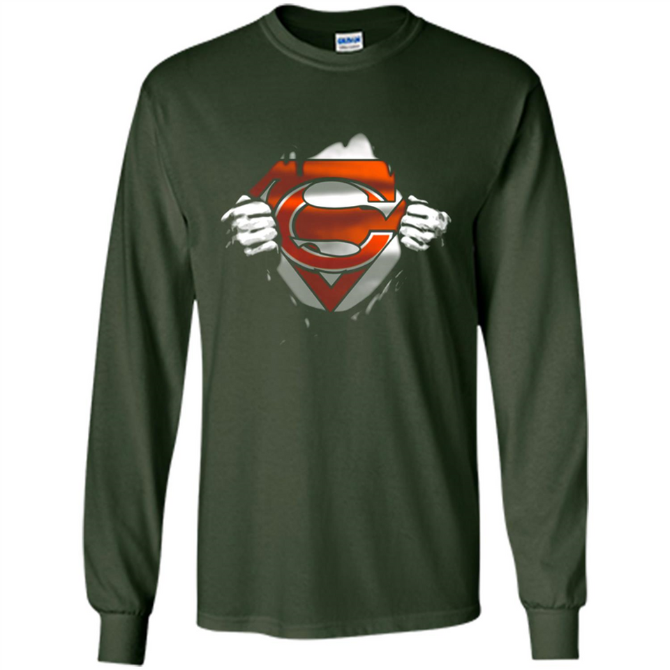 Chicago Bears And Superman Fans - Long Sleeve T-Shirt