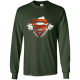Chicago Bears And Superman Fans - Long Sleeve T-Shirt