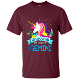 Unicorns are born in Gemini Birthday Rainbow Gift Custom Ultra Cotton