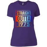 Retro Straight Outta 1975 43 Years Old - Ladies' Boyfriend T-Shirt