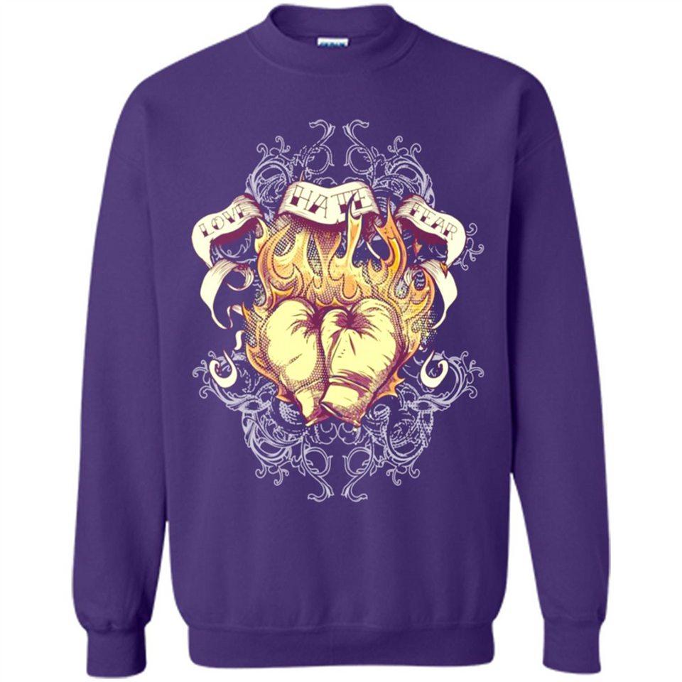 Love Hate Fear Boxing - Martial Art Fighting - Sweatshirt