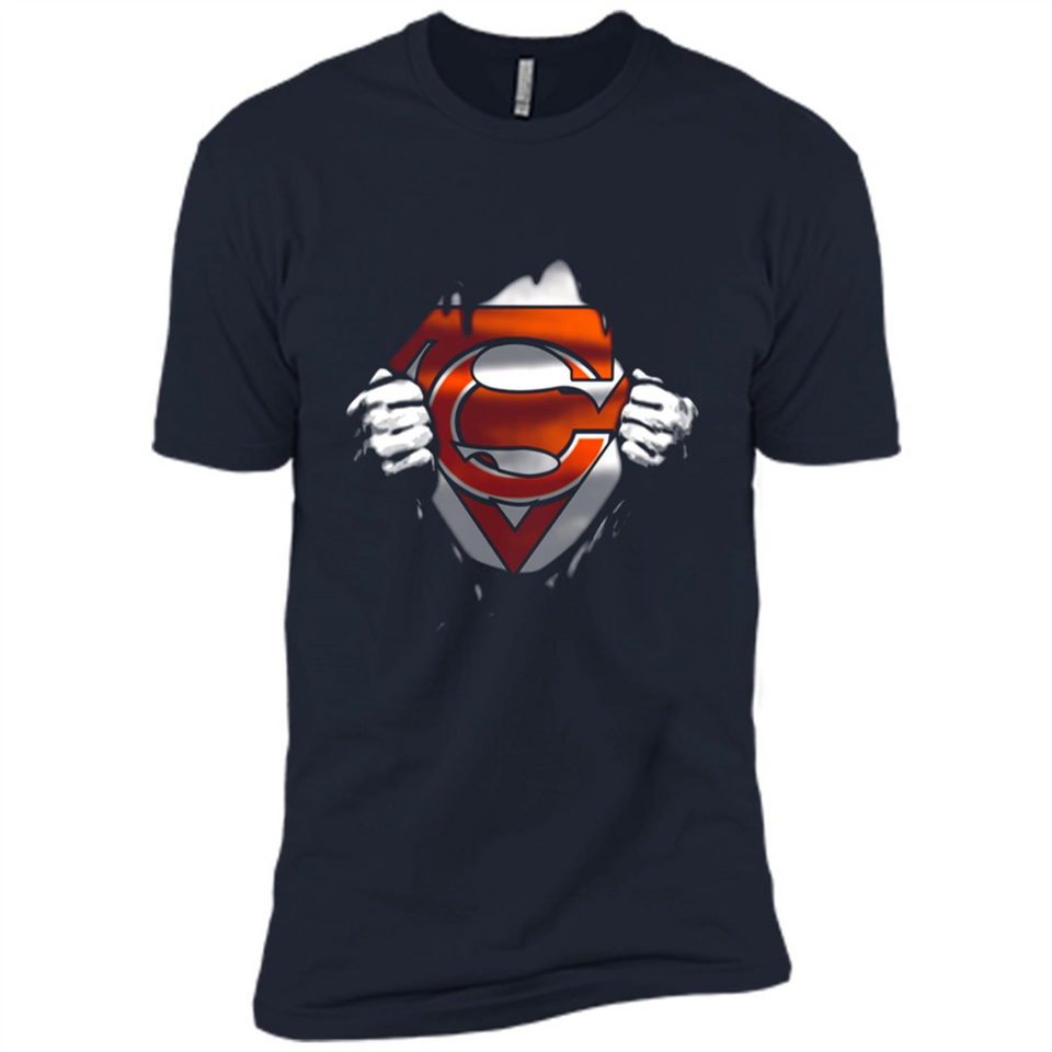 Chicago Bears And Superman Fans - Premium Short Sleeve T-Shirt