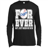 Los Angeles Dodgers Forever For ever not just when we win - Canvas Long Sleeve T-Shirt