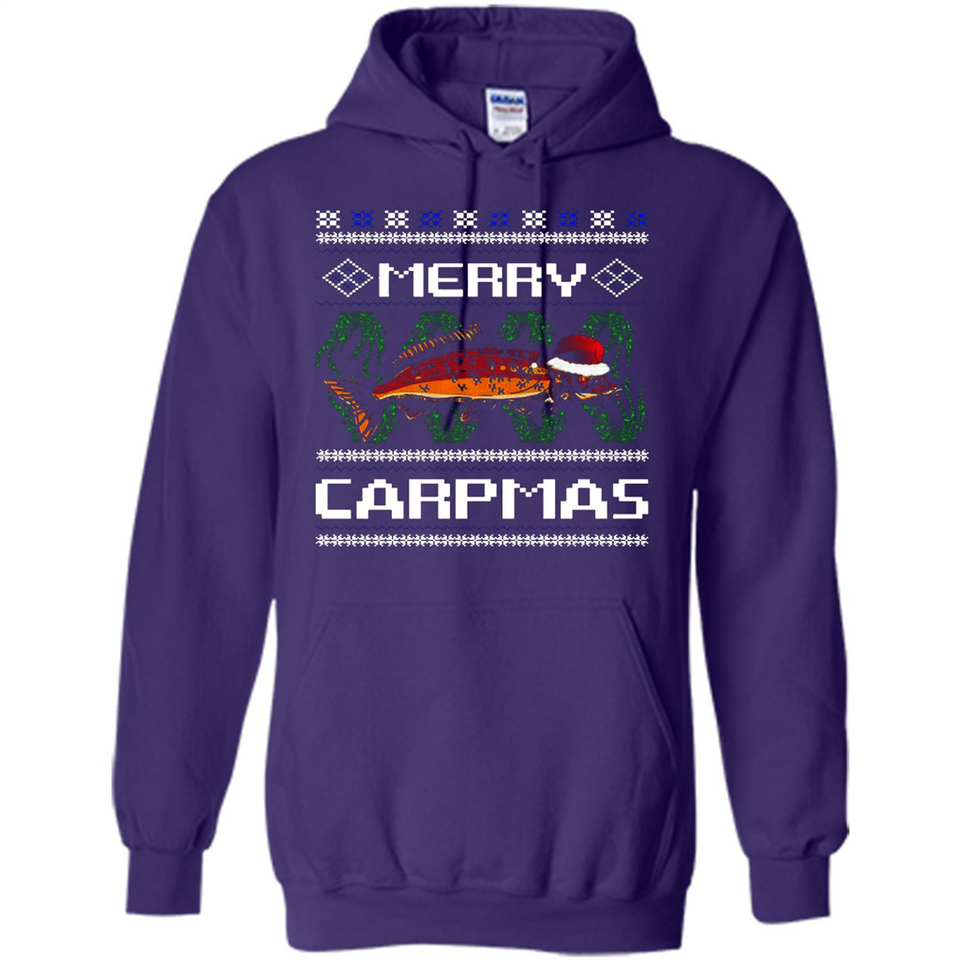 Santa Claus Carpmas Merry Carpmas Christmas Sweater PINGPONG - Hoodie