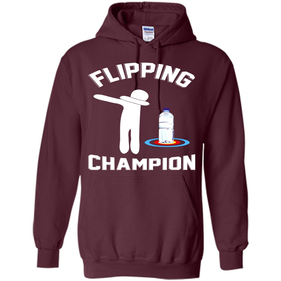 Water Bottle Flipping Tshirt Dabbing Flipping Champion - Hoodie