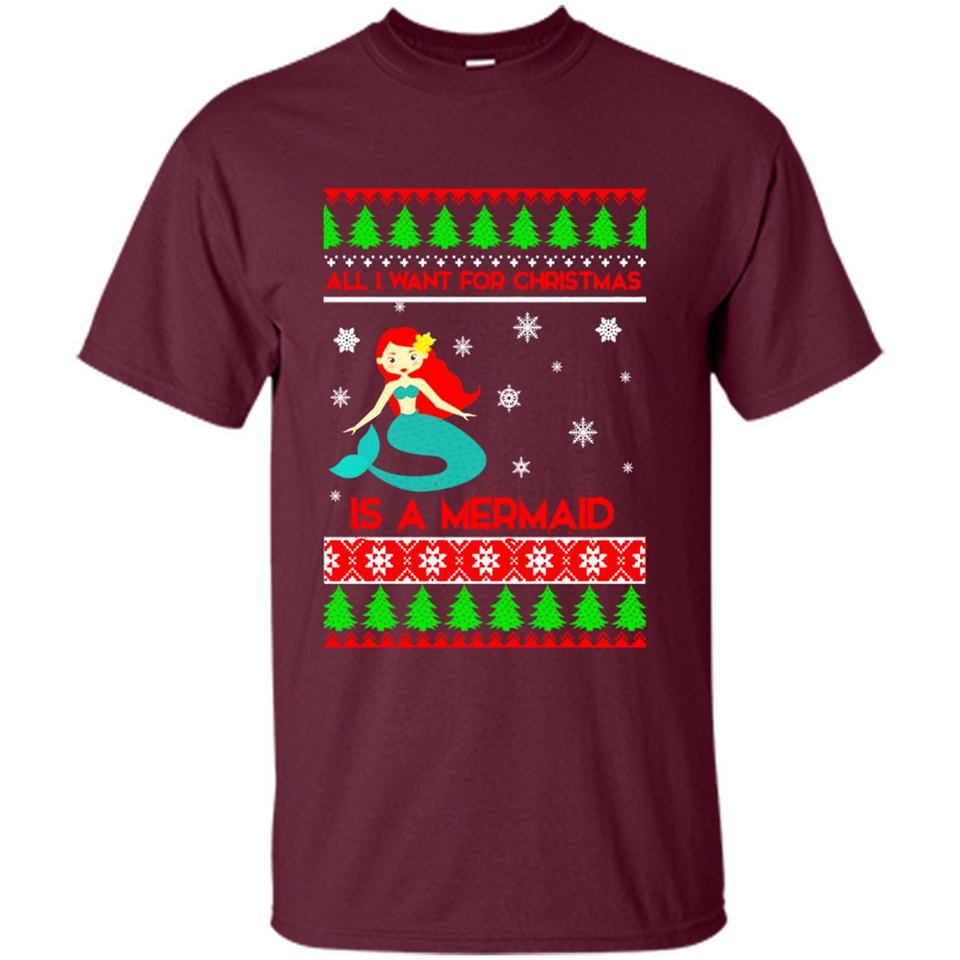 All I Want For Christmas Is A Mermaid ugly PINGPONG