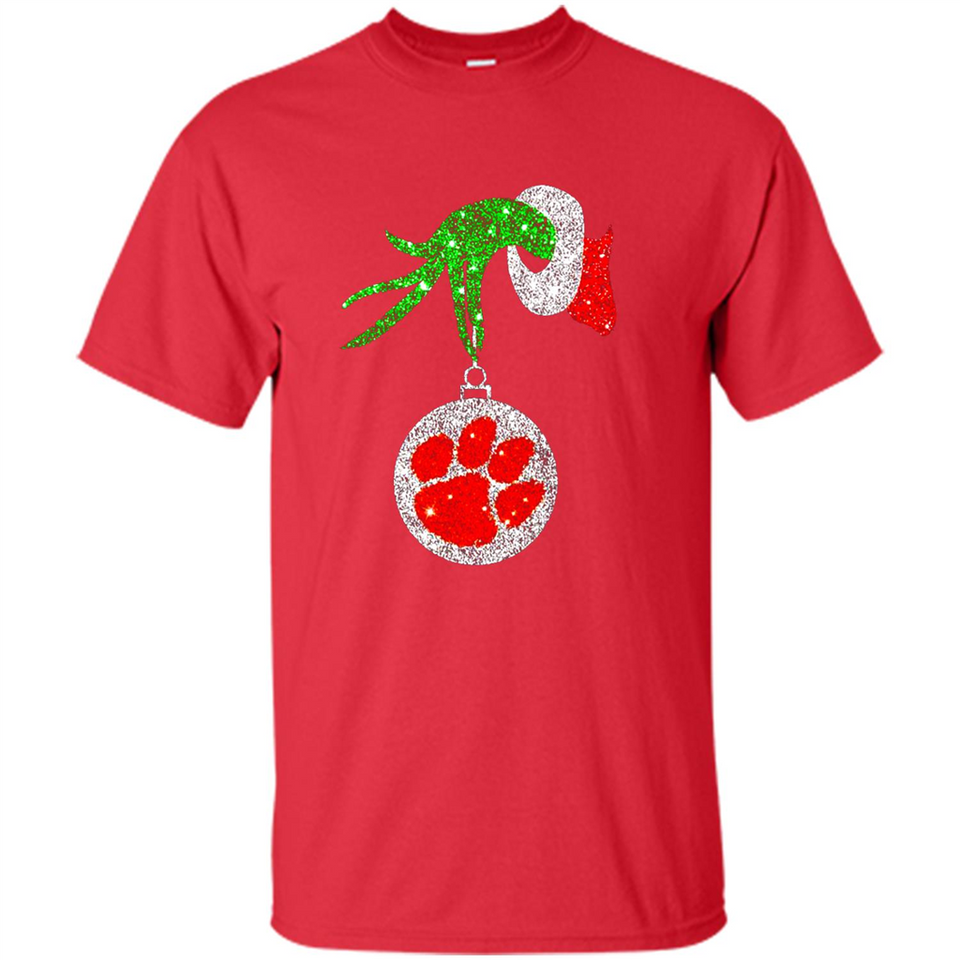 Amazing tee Clemson Tigers Glitter Grinch Monogram Ornament Christmas Gift - Sao chép - Shirt