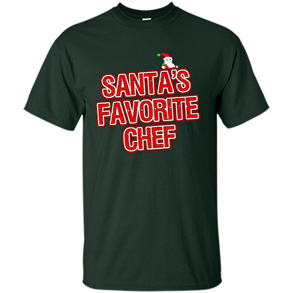 Funny Christmas Clothes - Santas Favorite Chef - Shirt