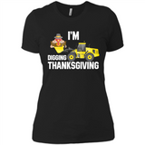 I'm Digging Thanksgiving Cute Turkey Tractor