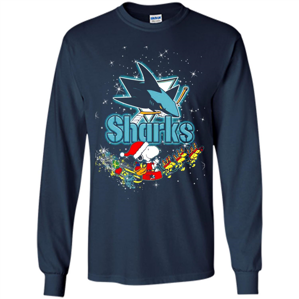 Snoopy Christmas San Jose Sharks - Long Sleeve T-Shirt