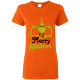 Grinch Merry Whatever Funny Christmas Sporty - Ladies Short-Sleeve