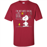 Snoopy I'm Not Anti-Social I Am Selectively Social