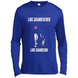 Chicago Cubs GrandFather Like GrandSon - Canvas Long Sleeve T-Shirt