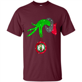 GRINCH HAND HOLDING BOSTON CELTICS NBA GLITTER CHRISTMAS PINGPONG