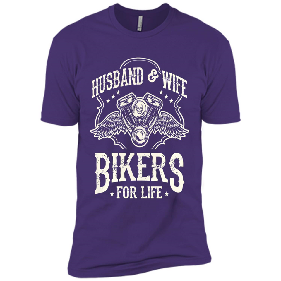 Husband & Wife Biker For Life Couple