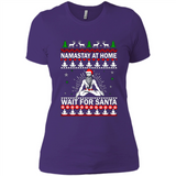Namastay at home and wait for Santa Christmas sweatshirt PINGPONG
