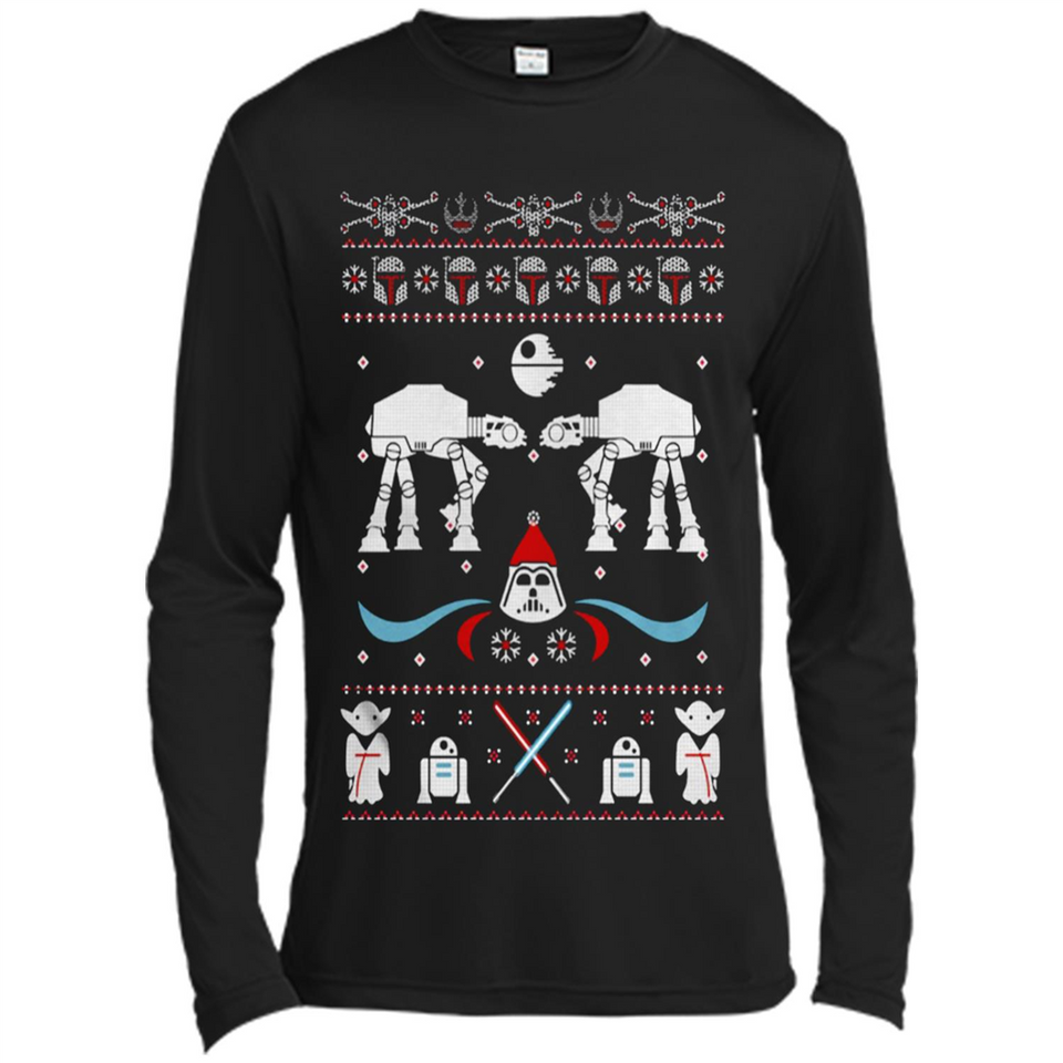 Star Wars Icons Funny Ugly Christmas - Canvas Long Sleeve T-Shirt