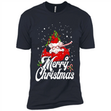 Merry Christmas Pig s - Premium Short Sleeve T-Shirt
