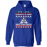 Namastay at home and wait for Santa Christmas sweatshirt PINGPONG