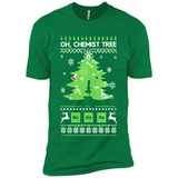 Oh Chemist Tree Ugly Christmas Sweater - Premium Short Sleeve T-Shirt