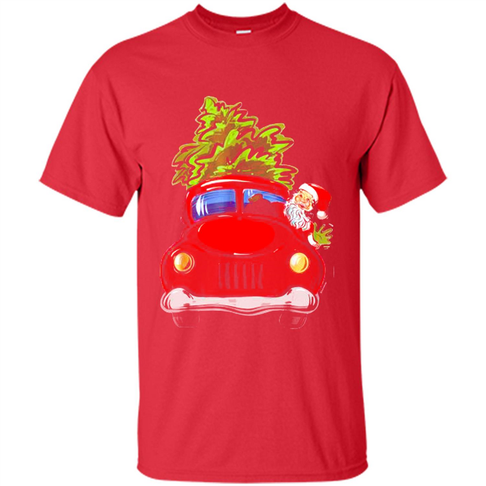 Vintage Santa red Truck Christmas Tree PINGPONG