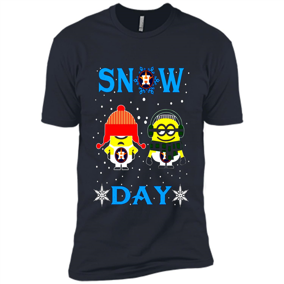 Snow Day Shirt For Houston Astros Vs Minion Fans pingpong