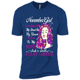 November Butterfly Girl - Premium Short Sleeve T-Shirt