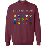 Ethereum Bitcoin Litecoin Gotta HODL em all Crypto PING PONG