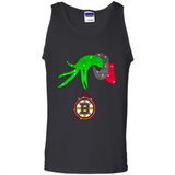 GRINCH HAND HOLDING BOSTON BRUINS GLITTER CHRISTMAS PINGPONG