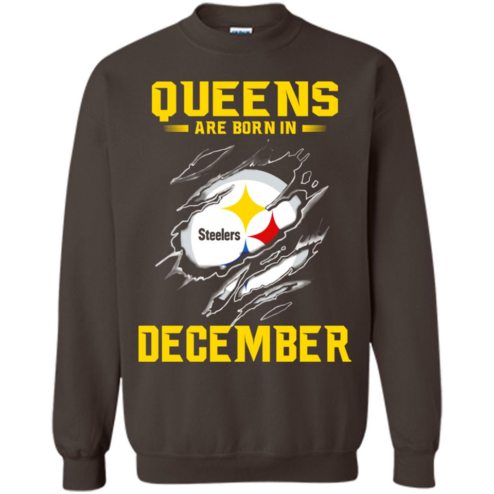 Queens Are Born In December - Pittsburgh Steelers Football - Sweatshirt