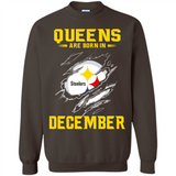 Queens Are Born In December - Pittsburgh Steelers Football - Sweatshirt