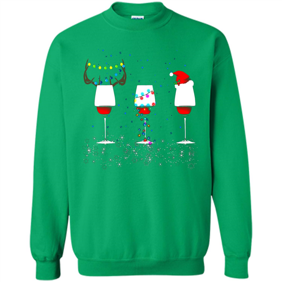 Christmas Red Wine Funny Merry Xmas Sweatshirt - Sweatshirt