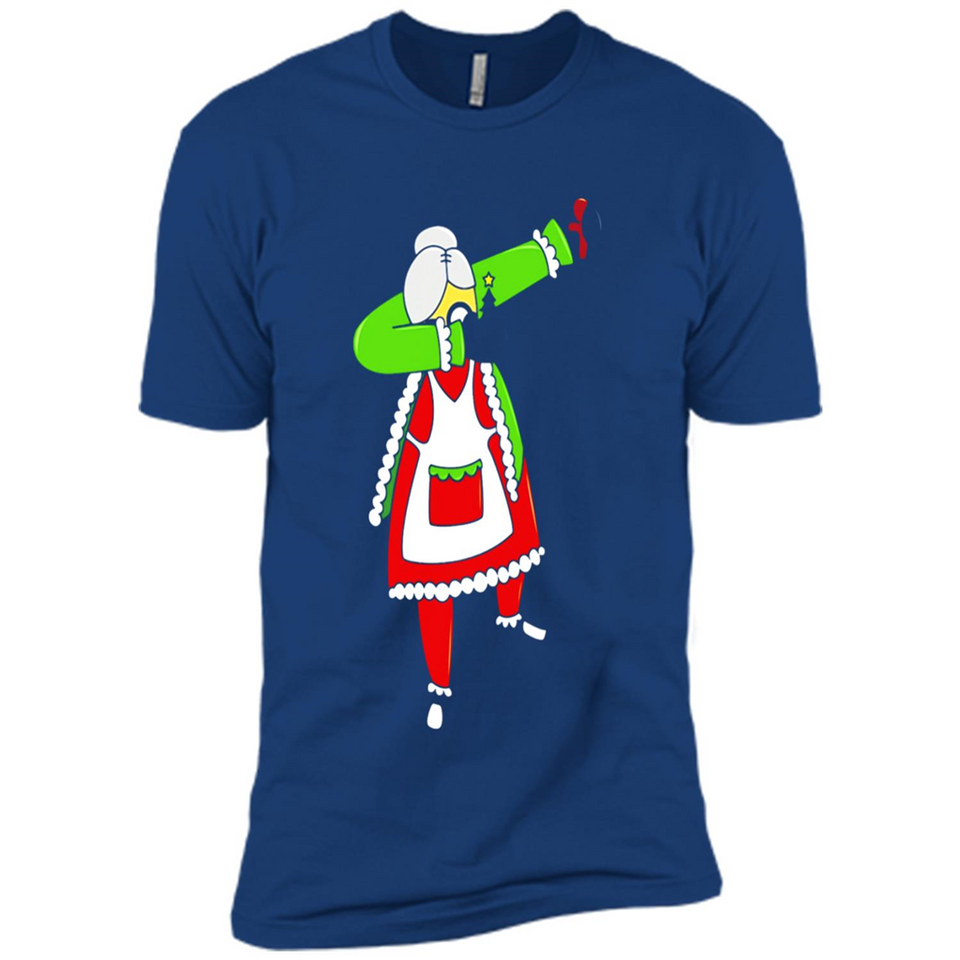 Funny Dabbing Mrs. Santa Claus Christmas Dab - Premium Short Sleeve T-Shirt
