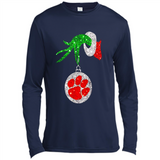Amazing tee Clemson Tigers Glitter Grinch Monogram Ornament Christmas Gift - Sao chép - Canvas Long Sleeve T-Shirt