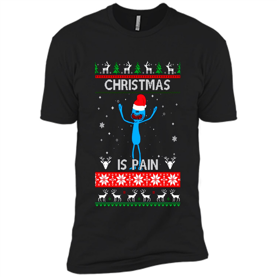 Mr Meeseeks Christmas Is Pain – Rick and Morty Christmas Sweater PINGPONG