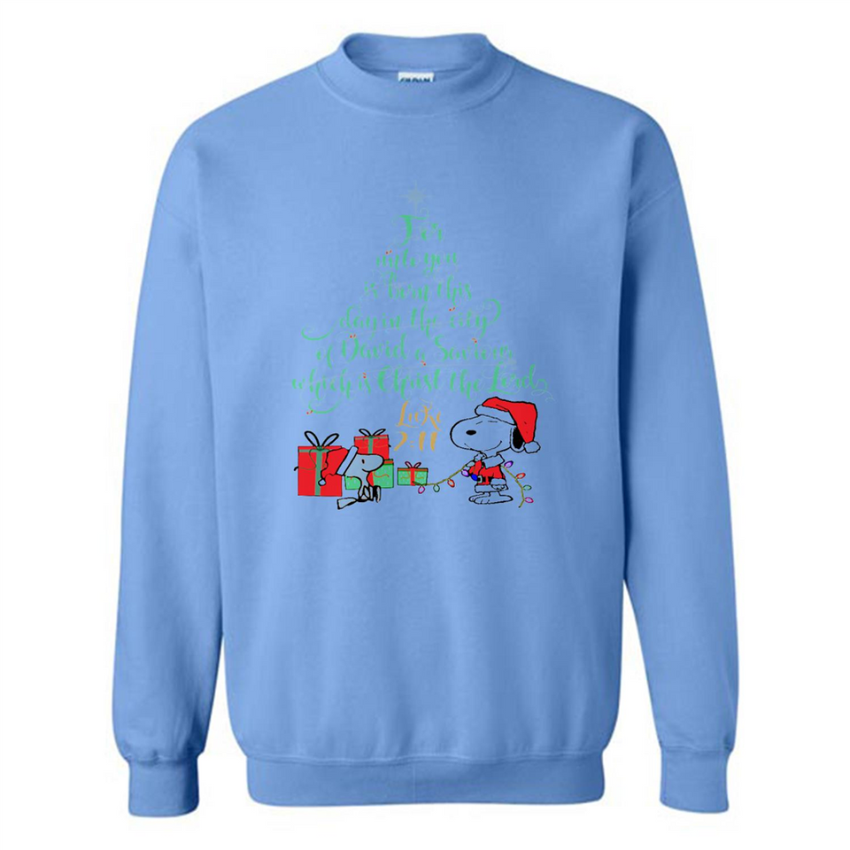 Snoopy Merry Christmas with Christmas tree T-Shirt - Sweatshirt