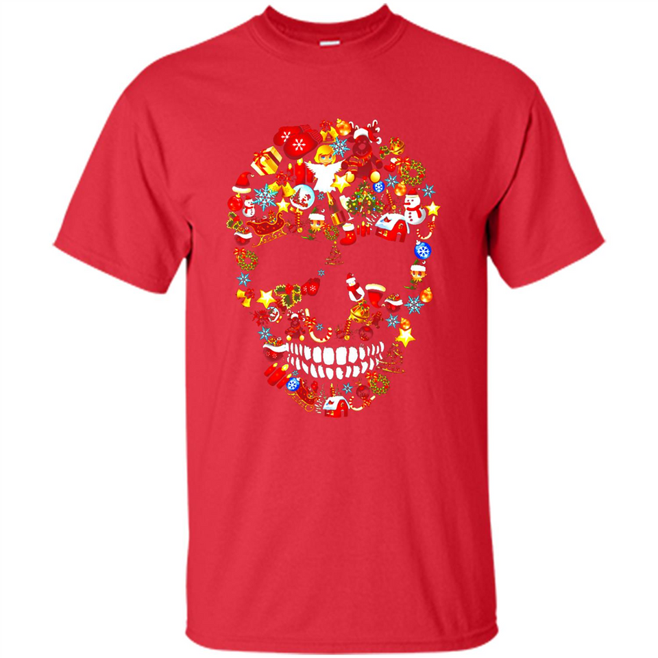 Skull Christmas Decorations Merry Xmas T-Shirt - Shirt
