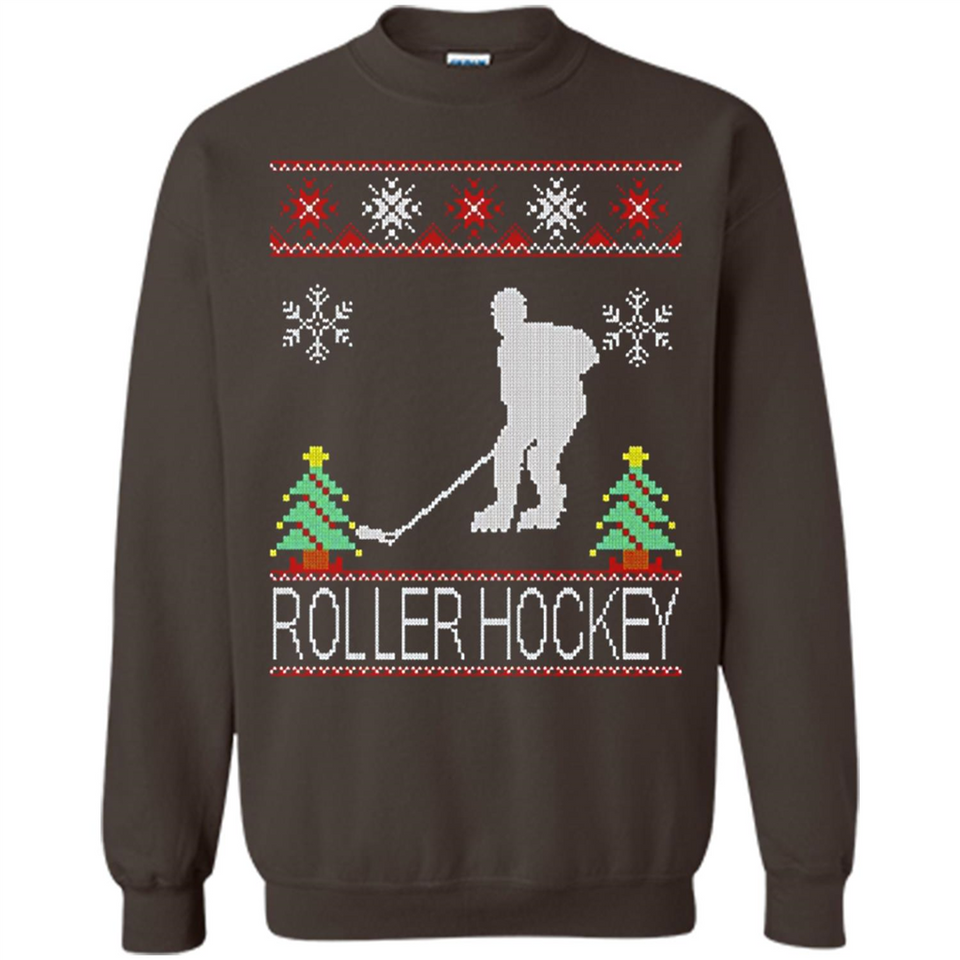 roller hockey Christmas ugly