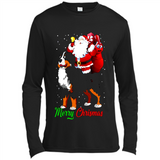 Merry Christmas Santa Claus With Big Dog sweater PINGPONG