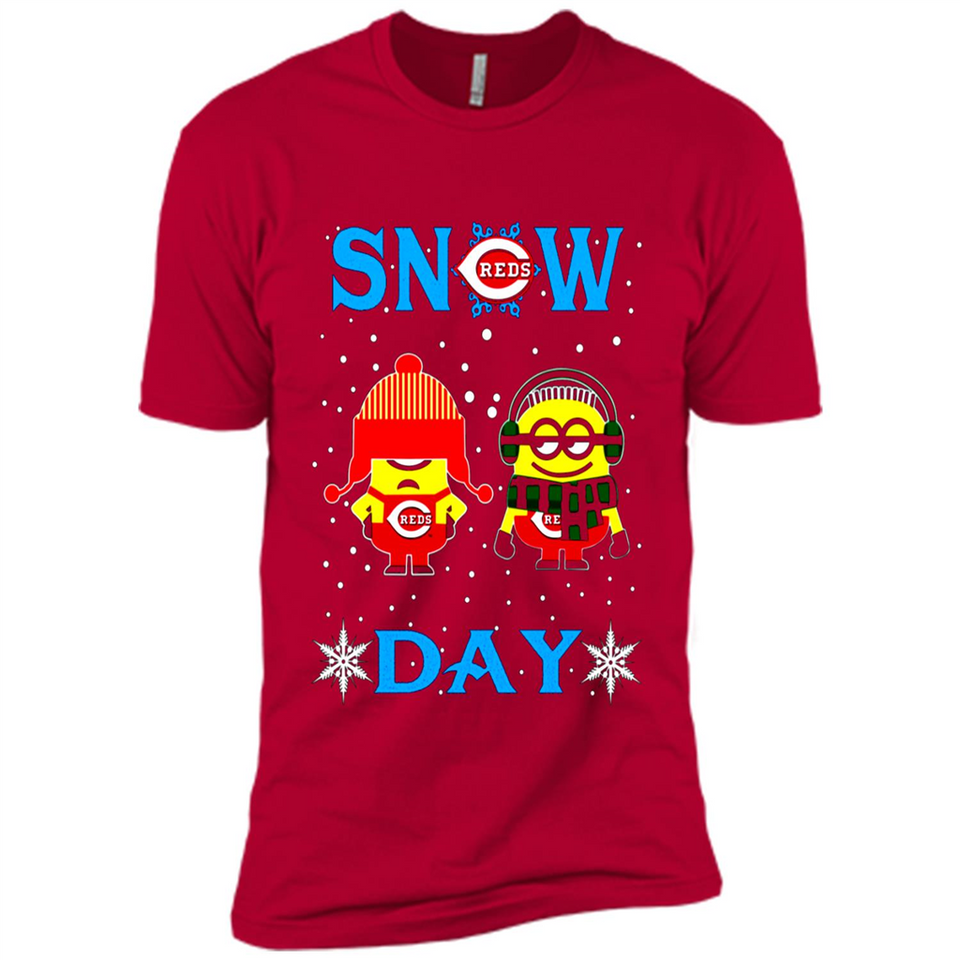 Snow Day Shirt For Cincinnati Reds Vs Minion Fans pingpong