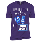 LIFE IS BETTER IN FLIP FLOPS WITH BUD LIGHT