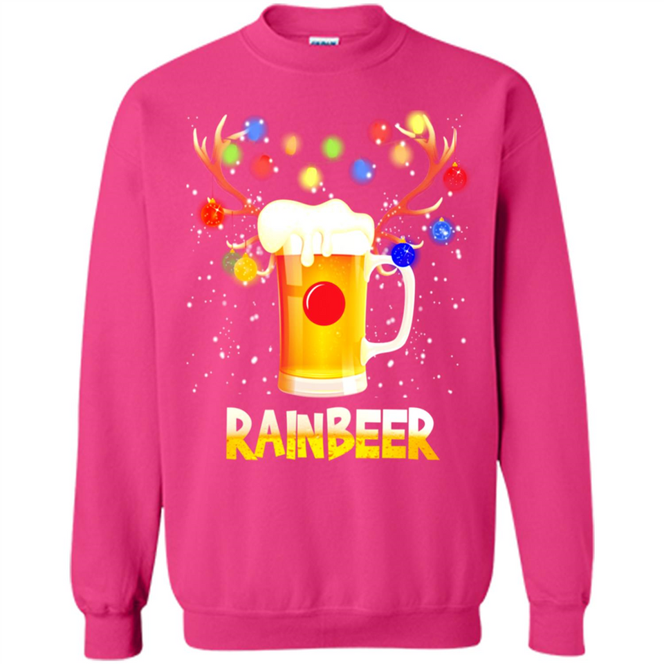Rainbeer Christmas Reindeer Beer Drinking