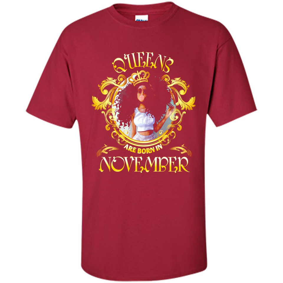 Queens Are Born In November Gold Girl