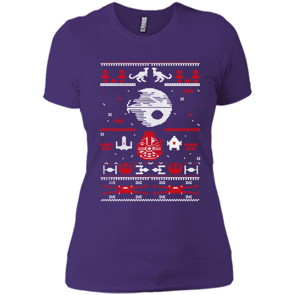 Star Wars Ugly Christmas Sweater - Ladies' Boyfriend T-Shirt
