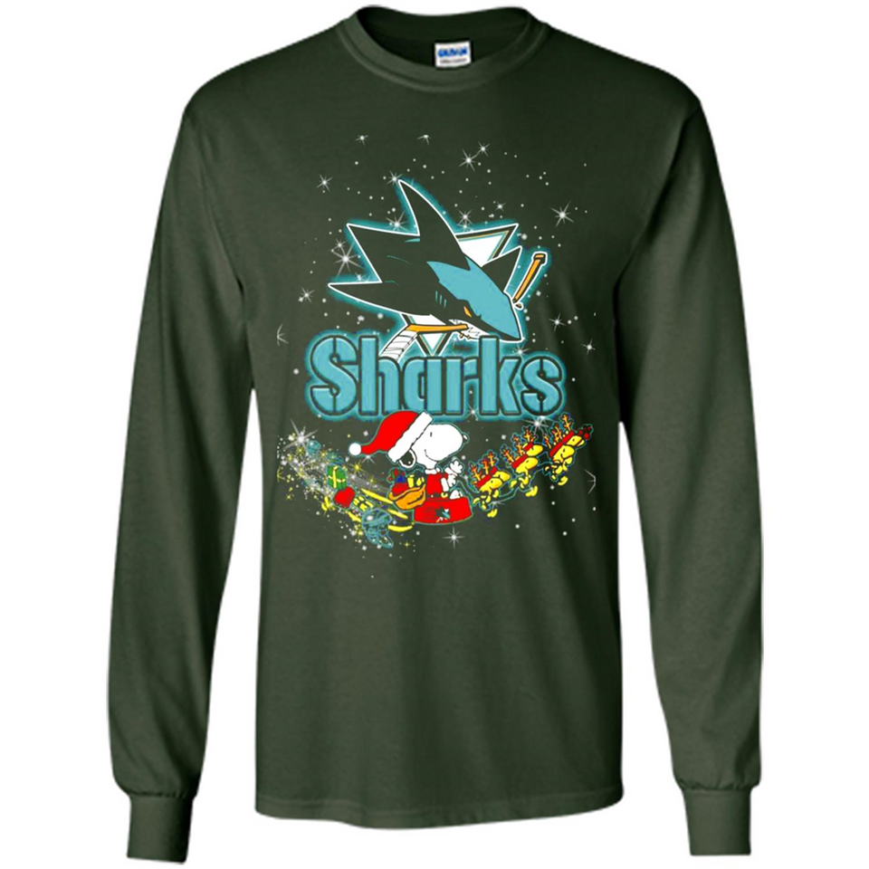 Snoopy Christmas San Jose Sharks - Long Sleeve T-Shirt