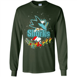 Snoopy Christmas San Jose Sharks - Long Sleeve T-Shirt