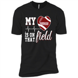 Washington State Cougars Football My Heart is on that Field - Premium Short Sleeve T-Shirt