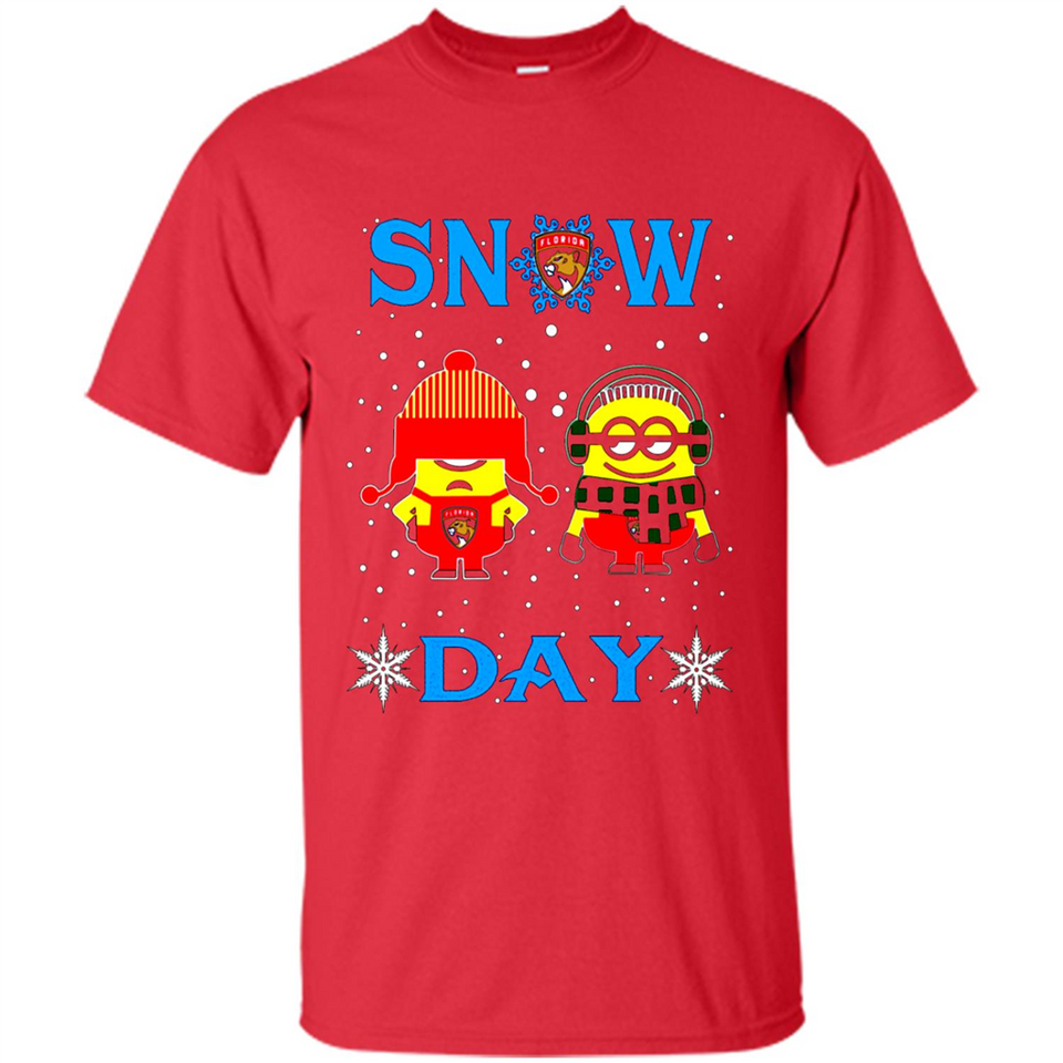 Snow Day Shirt For Florida Panthers Vs Minion Fans pingpong